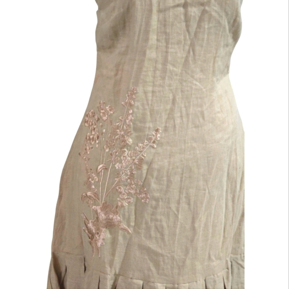 Aqua BLU Australia Caramel Carmen Embroidered Halter Maxi Dress SIZE 6 New‎ - Picture 3 of 14